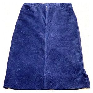 Vintage Navy Corduroy Skirt